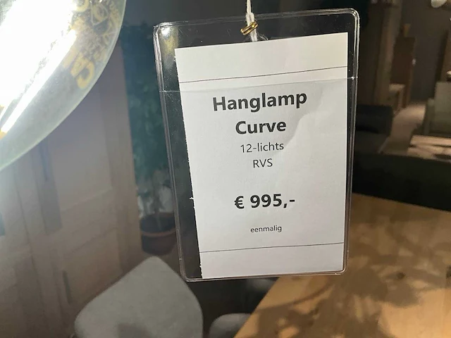 Curve rvs hanglamp - afbeelding 5 van  5