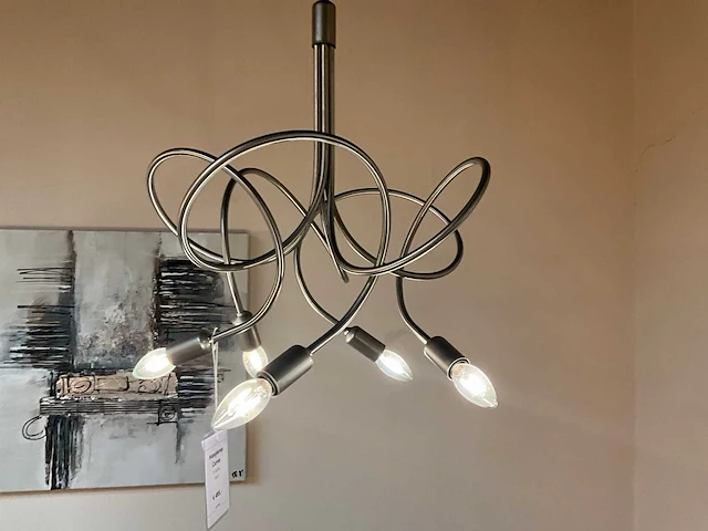 Curve rvs hanglamp - afbeelding 1 van  4