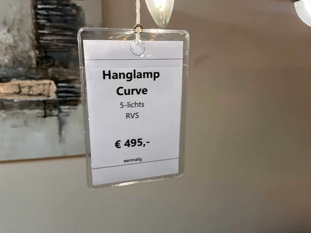 Curve rvs hanglamp - afbeelding 4 van  4