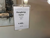 Curve rvs hanglamp - afbeelding 4 van  4