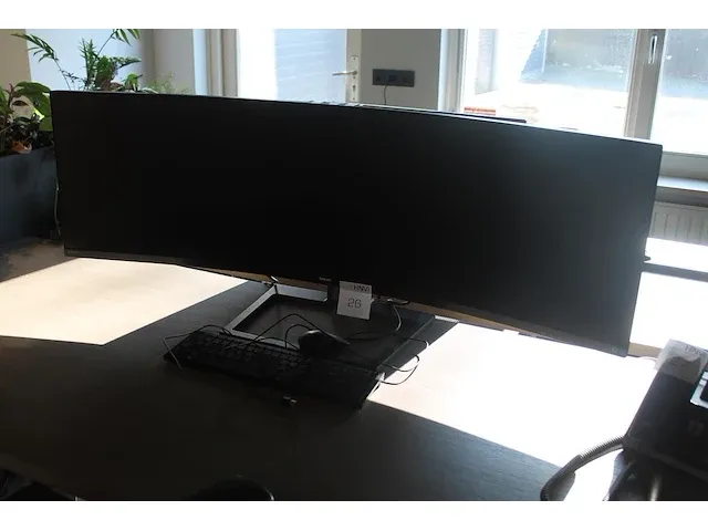 Curved 49" monitor philips brilliance 499p met toetsenbord en muis. - afbeelding 4 van  5