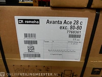 Cv combiketel met klokthermostaat remeha, avanta ace 28c, wit - afbeelding 2 van  3