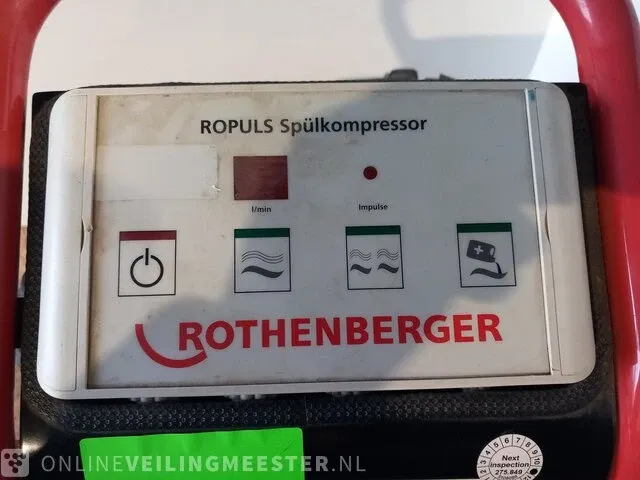 Cv spoelcompressor rothenberger, ropuls, bouwjaar 2017 - afbeelding 6 van  8