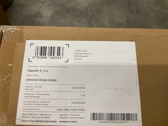 Cybex gazelle s cot almond beige - afbeelding 3 van  3