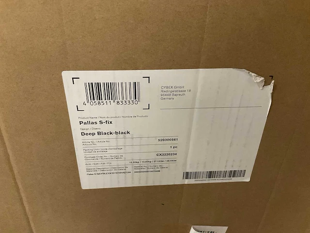 Cybex pallas s-fix deep black - afbeelding 2 van  3