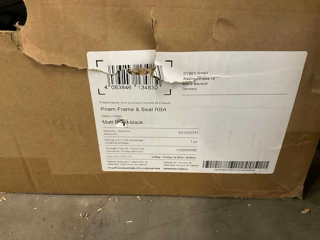 Cybex priam frame matt black - afbeelding 3 van  3