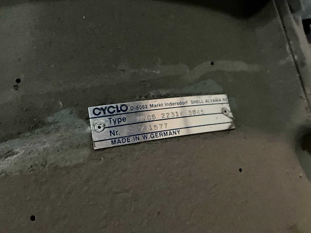 Cyclo uvcs-22316-3045 reductormotor - afbeelding 5 van  5
