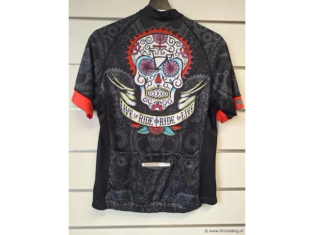 Cyclocoy jersrf102 fietsshirt met print day of the living - maat m - afbeelding 2 van  4