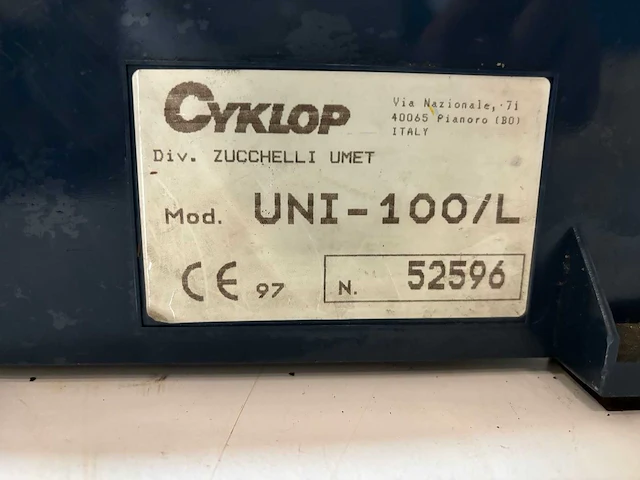 Cyclops - uni-100/l - waterbasis plakband apparaat - afbeelding 3 van  7