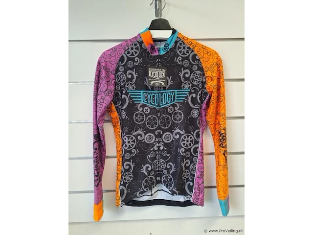 Cycologe fietsjack met print extra lucky chain ring - model jers - maat l - afbeelding 1 van  4