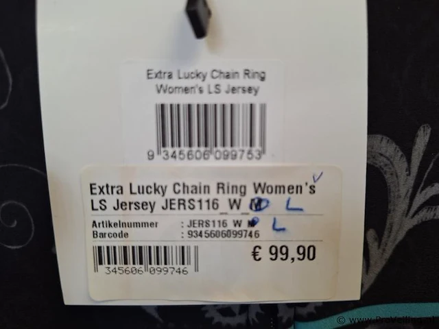 Cycologe fietsjack met print extra lucky chain ring - model jers - maat l - afbeelding 4 van  4