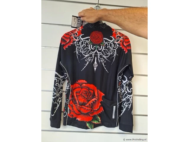 Cycology fietsjack met bloemenprint - model jers81 - maat xl - afbeelding 2 van  3