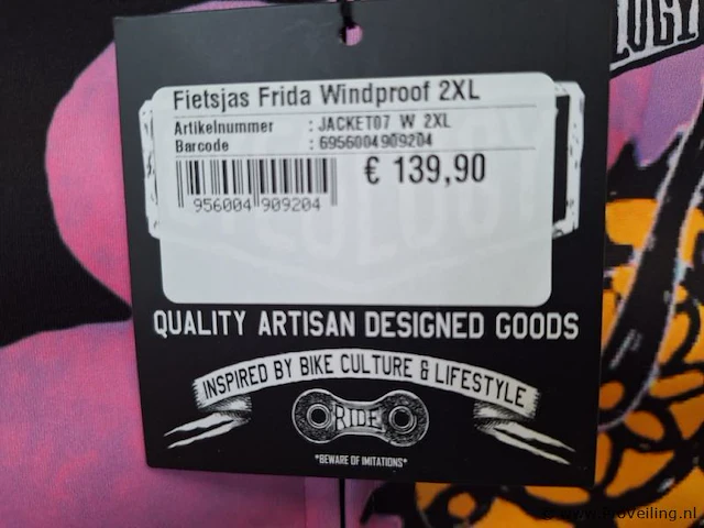 Cycology fietsjas - model frida - maat xl - afbeelding 3 van  3