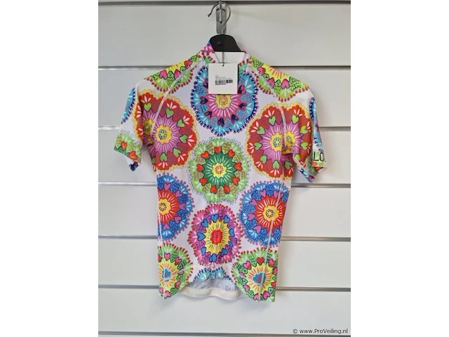 Cycology fietsshirt met bloemprint - model jers134 - maat m - afbeelding 1 van  4