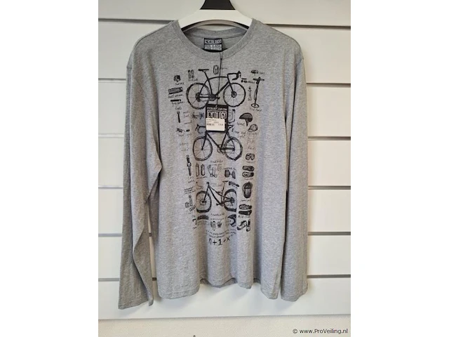 Cycology fietsshirt met lange mouwen - model bike maths - maat xl - afbeelding 1 van  4