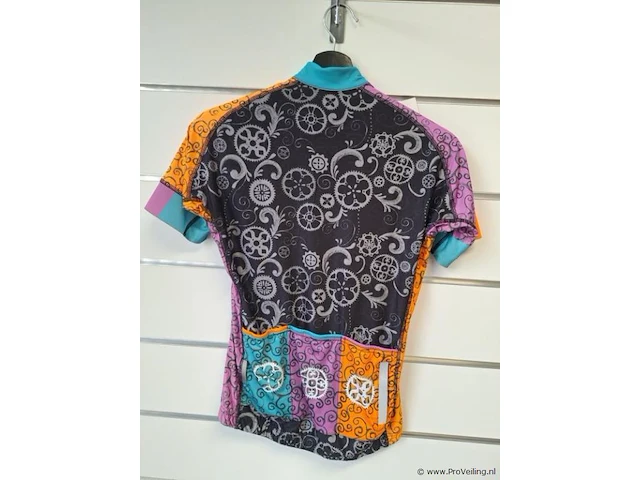Cycology fietsshirt met print extra lucky chain ring - model jers161 - maat m - afbeelding 2 van  4