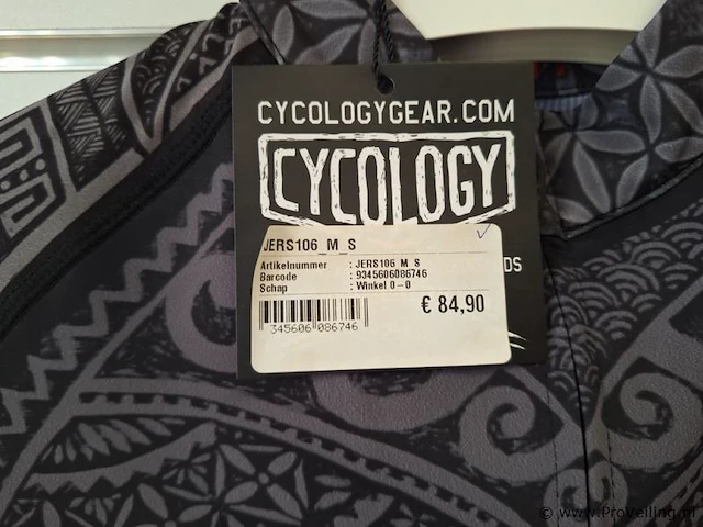 Cycology jers106 fietsshirt met print - maat s - afbeelding 3 van  3