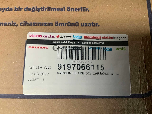 D26 carbon filiter (72x) - afbeelding 3 van  5