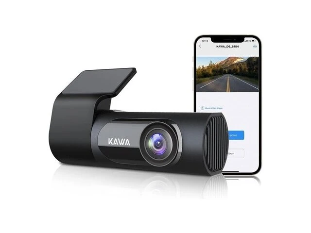 D6 dashcam - 2k - 1440p - full qhd kawa - afbeelding 1 van  2