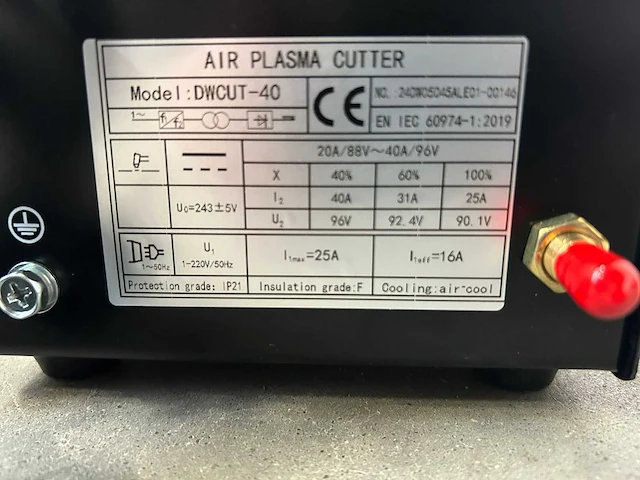 Daewoo - 2024 - dwcut40 - plasmasnijmachine - afbeelding 12 van  14