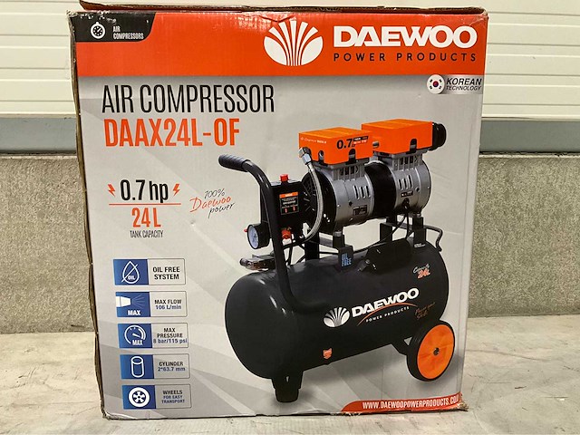 Daewoo - 2025 - daax 24l - luchtcompressor - afbeelding 14 van  15