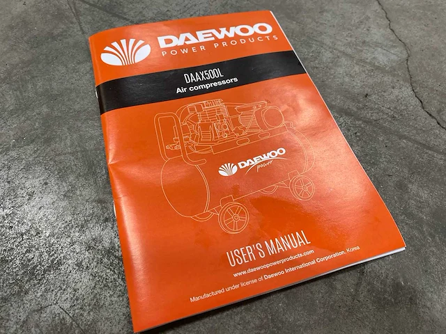 Daewoo - 2025 - daax 500l - luchtcompressor - afbeelding 12 van  15