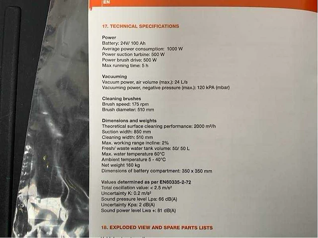 Daewoo - 2025 - dafl50a - schrob-/ zuigmachines - afbeelding 33 van  40