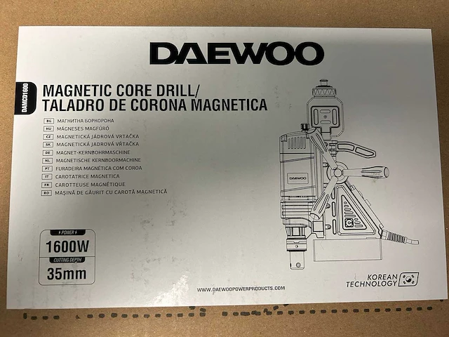 Daewoo - 2025 - damcd1600 - magnetische boormachine - afbeelding 11 van  11