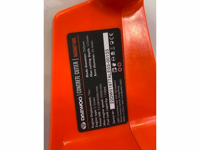 Daewoo - dacnq740s - betonzaag - 2024 - afbeelding 18 van  18