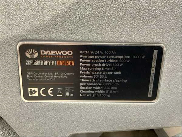 Daewoo - dafl50a - vloerreiniger - 2024 - afbeelding 30 van  33