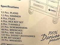 Daewoo - damws267 - 267 delig - gereedschapswagen - afbeelding 22 van  29