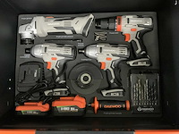 Daewoo - damws267 - gereedschapswagen gevuld + accu gereedschapsset 4 in 1 - afbeelding 8 van  16