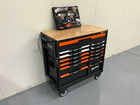 Daewoo - damws267 - gereedschapswagen gevuld + accu gereedschapsset 4 in 1 - afbeelding 1 van  16