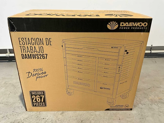 Daewoo - damws267 13 lades 267 delig - gereedschapswagen - afbeelding 14 van  21