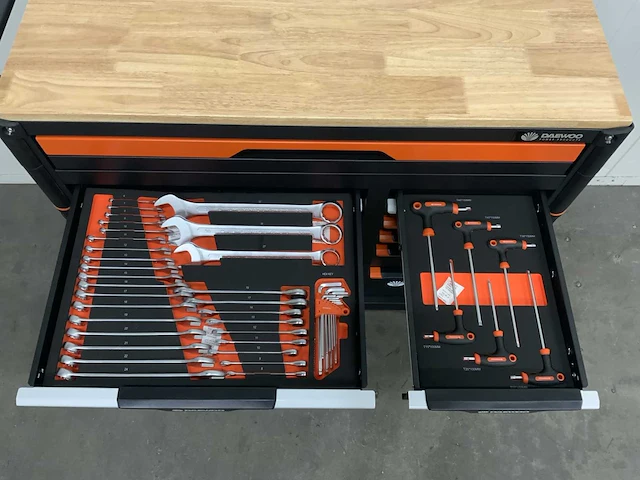 Daewoo - damws267 gereedschapswagen 13 laden + 4 in 1 set accu gereedschap - afbeelding 13 van  16