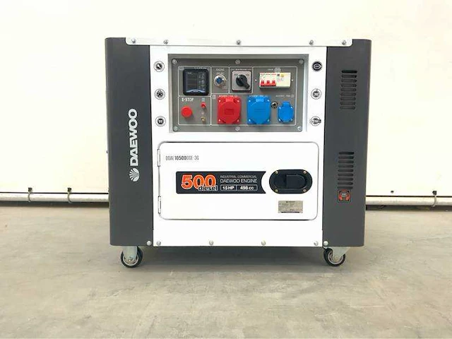 Daewoo - ddae10500dse-3g - 8.1 kva diesel generator 230/400v (10x) - afbeelding 1 van  26