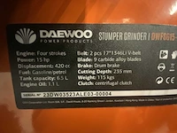 Daewoo - dwfsg15-300 - stump grinder - afbeelding 11 van  11