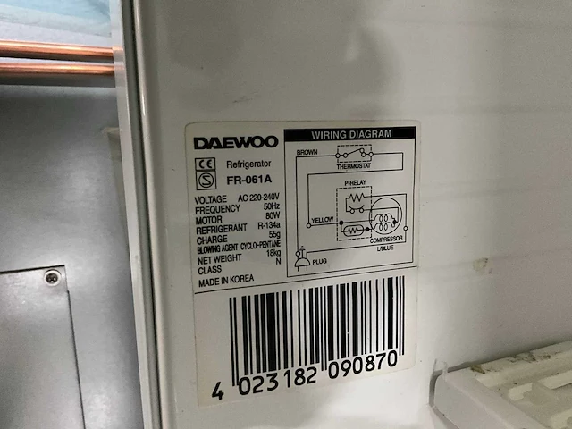 Daewoo - fr-061a - refrigerators - afbeelding 3 van  3