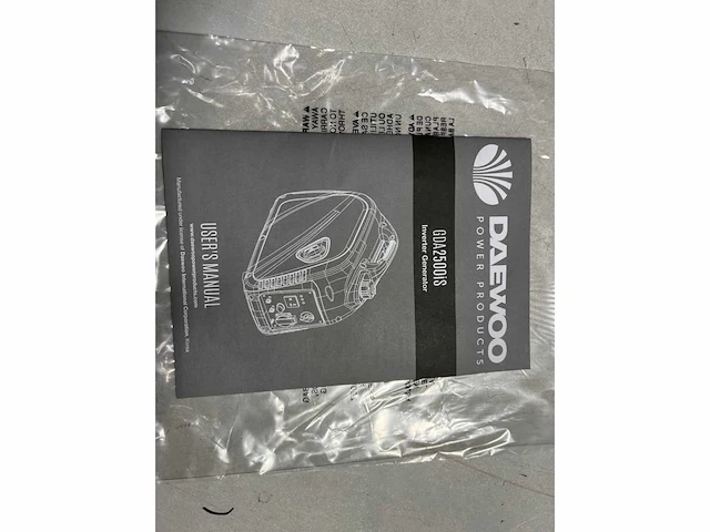 Daewoo - gd2500is - emergency power generator - afbeelding 10 van  10