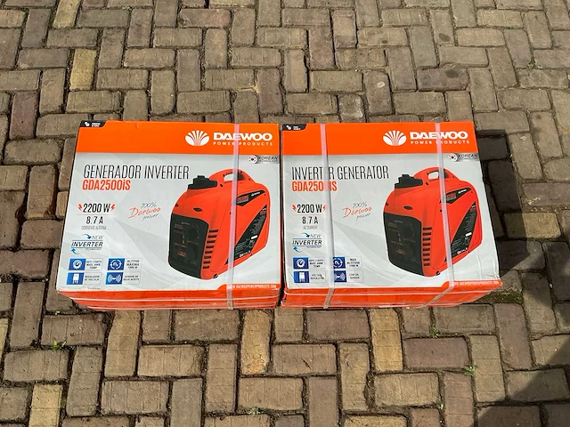 Daewoo - gda2500is - stroomgenerator (2x) - afbeelding 1 van  3