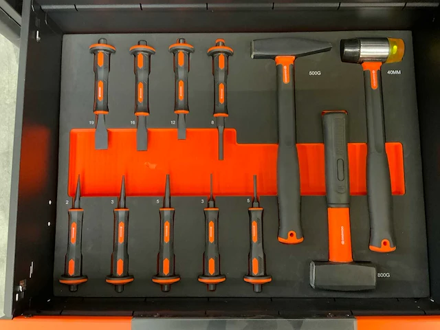 Daewoo 13 lades gereedschapswagen 267 delig - afbeelding 9 van  25