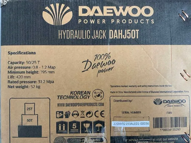 Daewoo 50t. dahj garagekrik - afbeelding 12 van  15