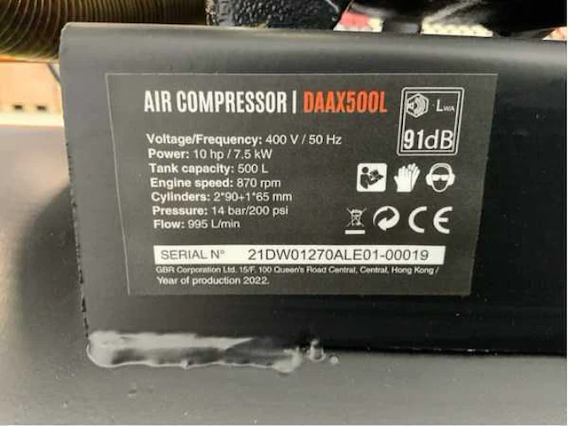 Daewoo daax500l luchtcompressor - afbeelding 22 van  29