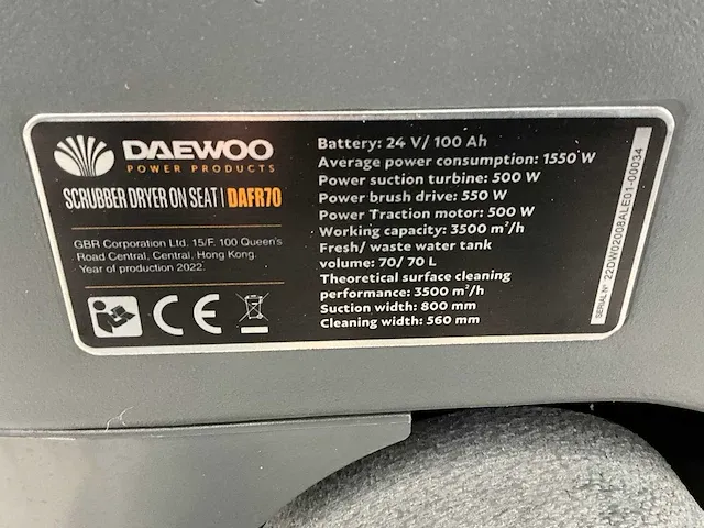 Daewoo daf r70 schrobmachine zelfrijdend - afbeelding 9 van  20