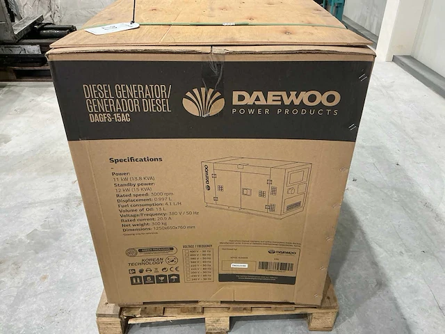 Daewoo dagfs-15ac stroomgenerator - afbeelding 5 van  9
