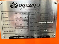 Daewoo dagfs-35 35kva noodstroomaggregaat - afbeelding 9 van  17