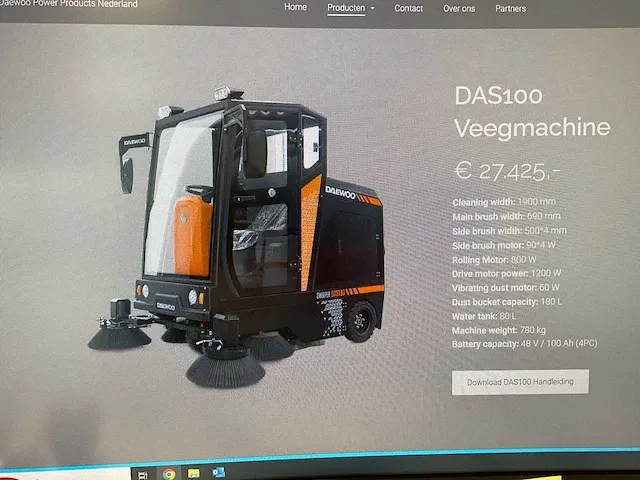 Daewoo das 100 veegmachine met cabine - afbeelding 2 van  39