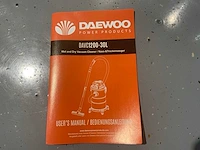 Daewoo davc1200 stofzuiger, nat en droog, 2 stuks, 30 liter - afbeelding 3 van  12