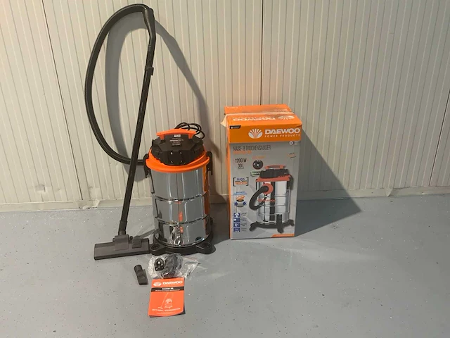 Daewoo davc1200 stofzuiger, nat en droog, 2 stuks, 30 liter - afbeelding 5 van  12