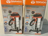 Daewoo davc1200 stofzuiger, nat en droog, 2 stuks, 30 liter - afbeelding 11 van  12